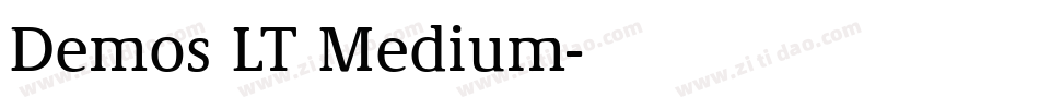 Demos LT Medium字体转换